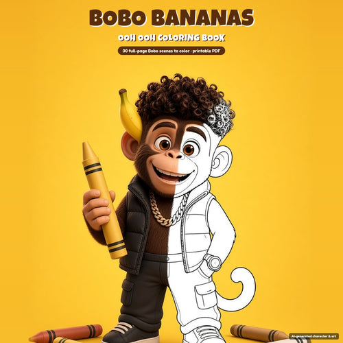 Bobo Bananas: Ooh Ooh Coloring Book (Printable PDF)